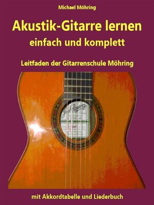 cover image of Akustik-Gitarre lernen--komplett und einfach